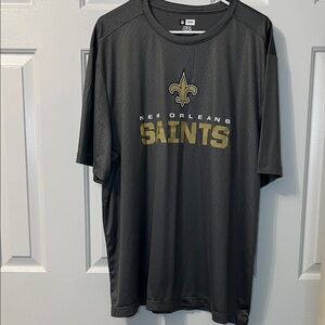 New Orleans Saints TX3 Cool NFL Team Apparel Gray Shirt Size 2XL